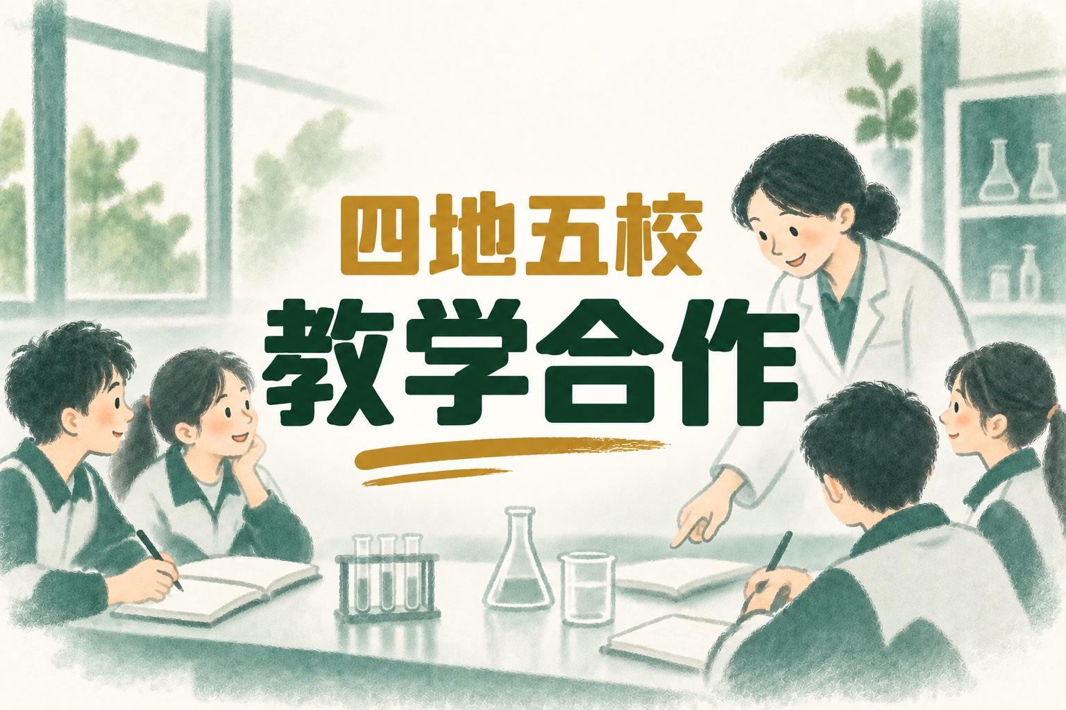 让优质竞赛资源持续流动——2026年8月2ChO“四地五校”合作回顾的手绘封面