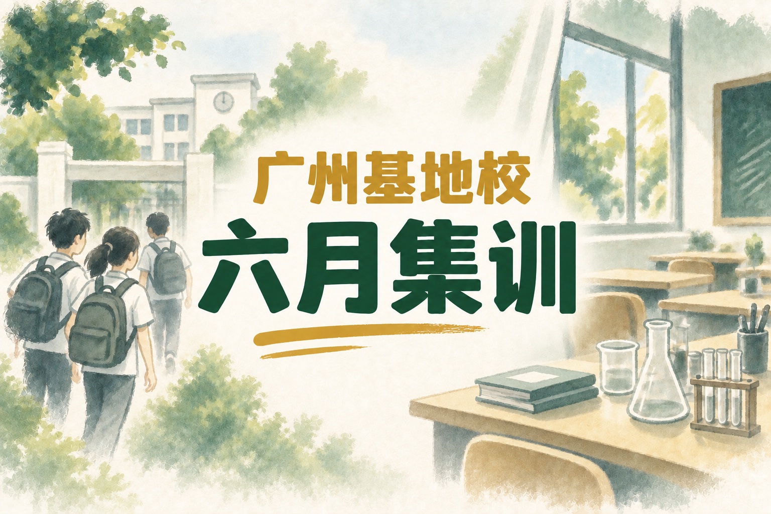 2026广州市化学基地校6月集训顺利开展的手绘封面