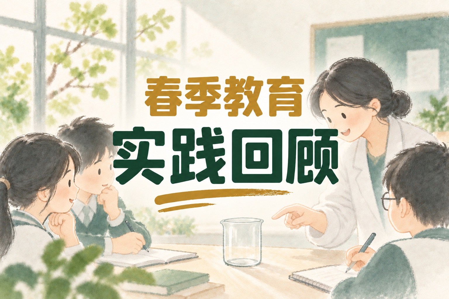 2ChO 2026年春季教育实践回顾的手绘封面