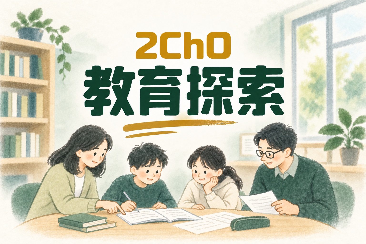 2ChO的教育探索与实践的手绘封面