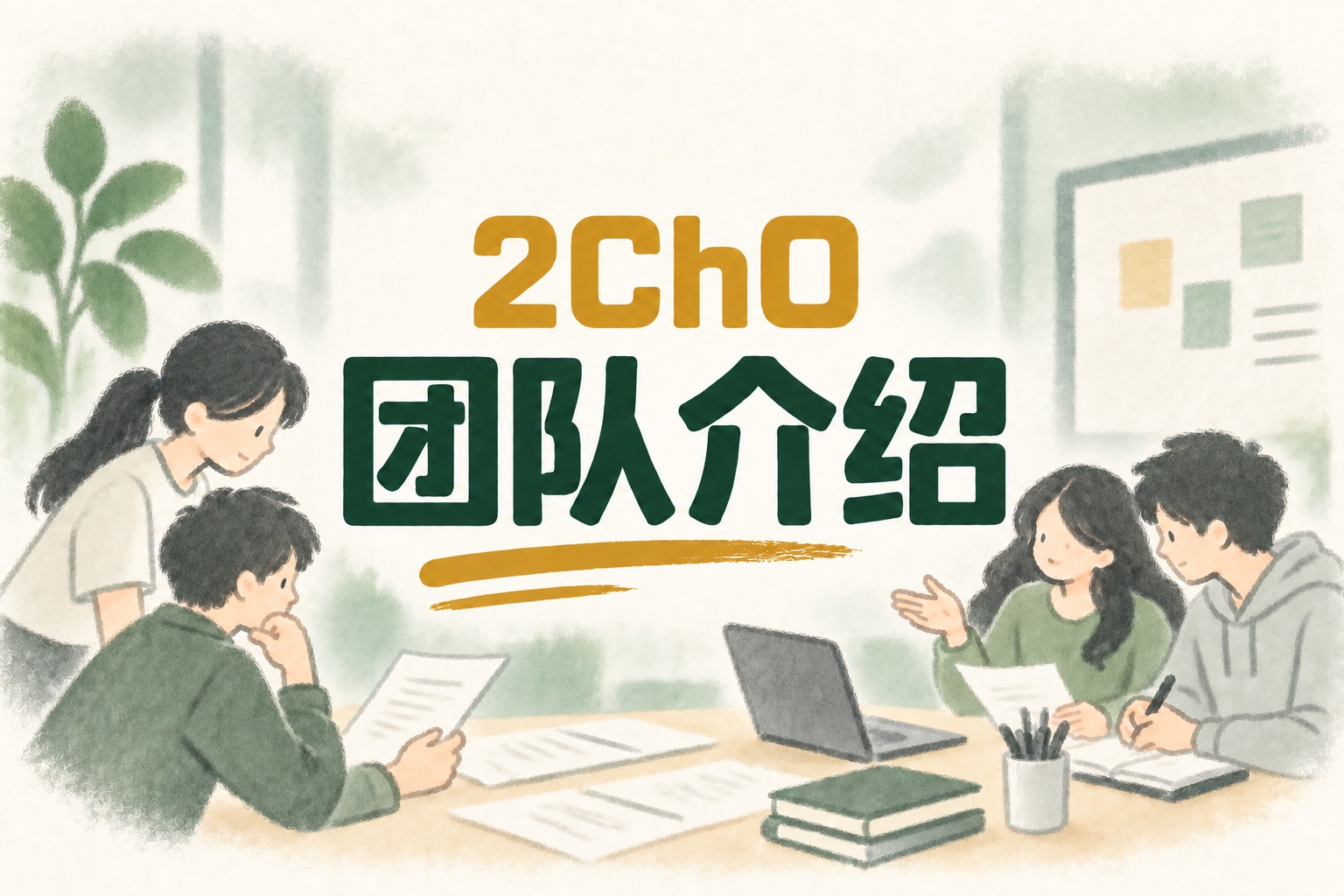 2ChO团队介绍的手绘封面