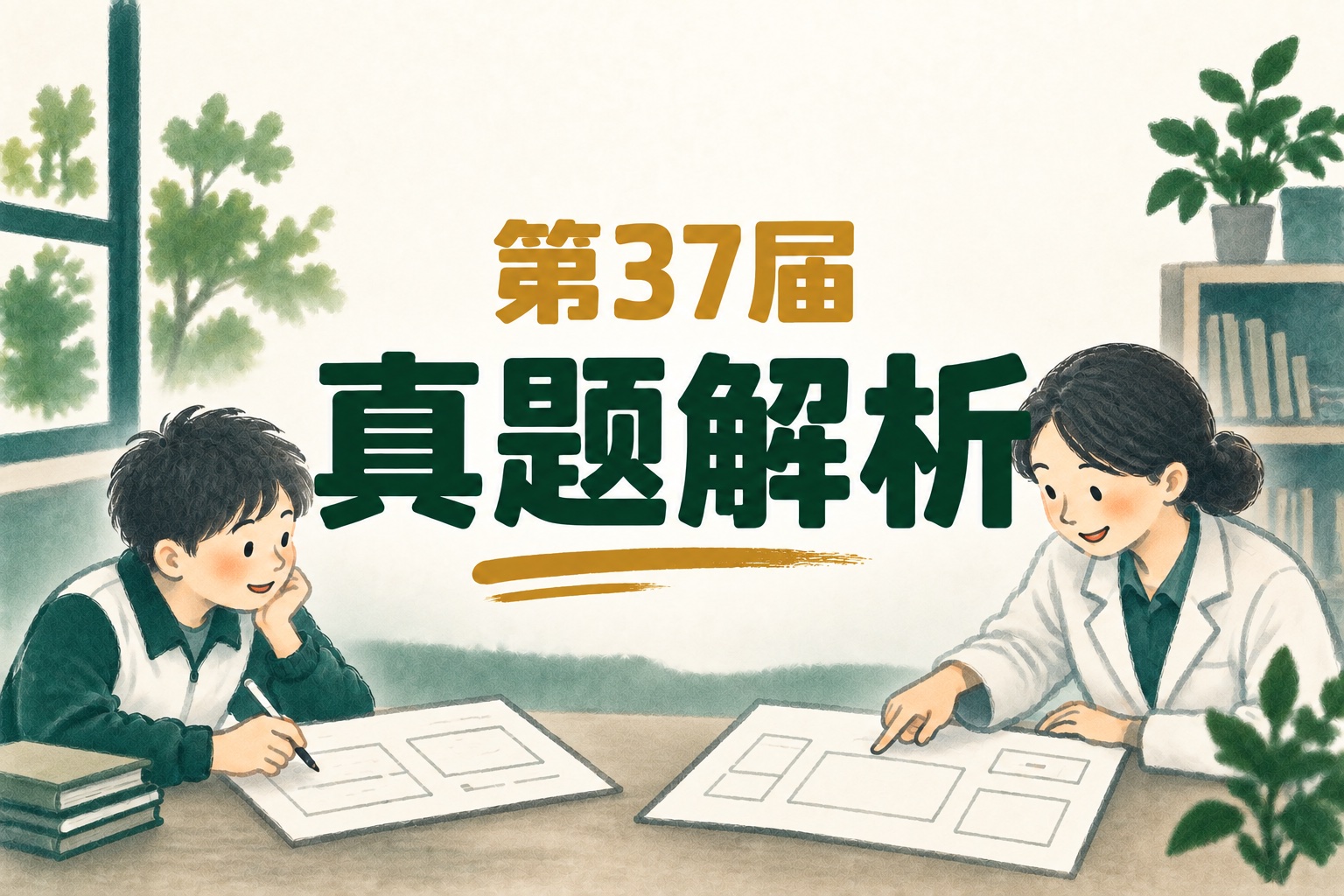 第37届中国化学奥林匹克（初赛）试题解析的手绘封面
