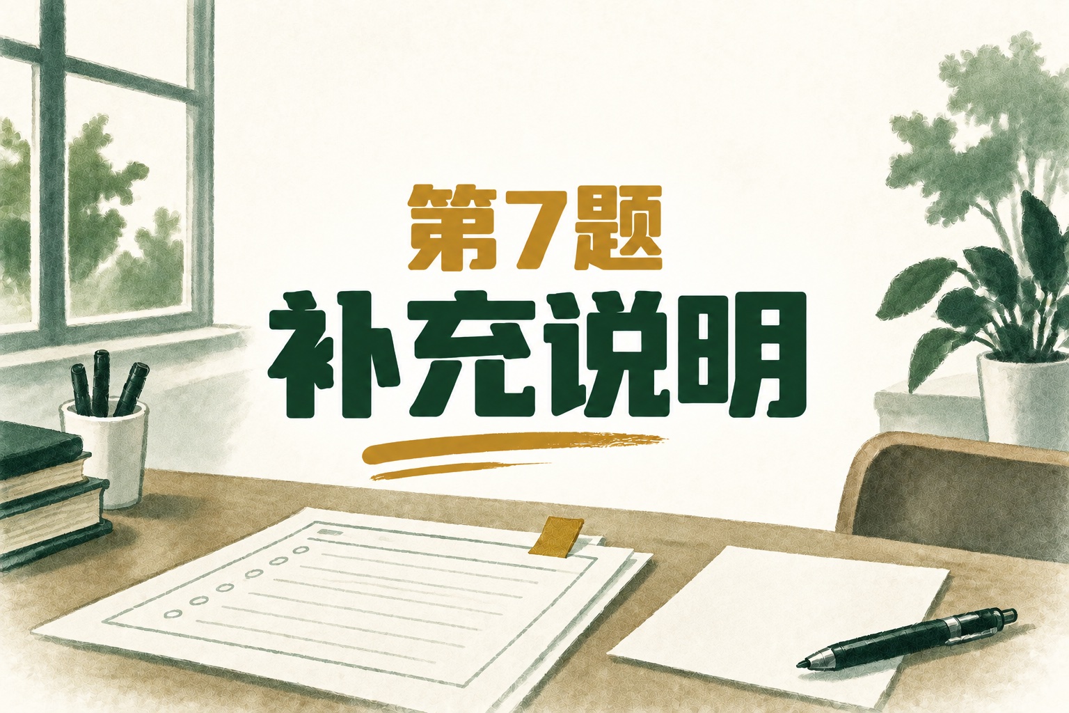 第37届中国化学奥林匹克（初赛）第7题补充说明的手绘封面