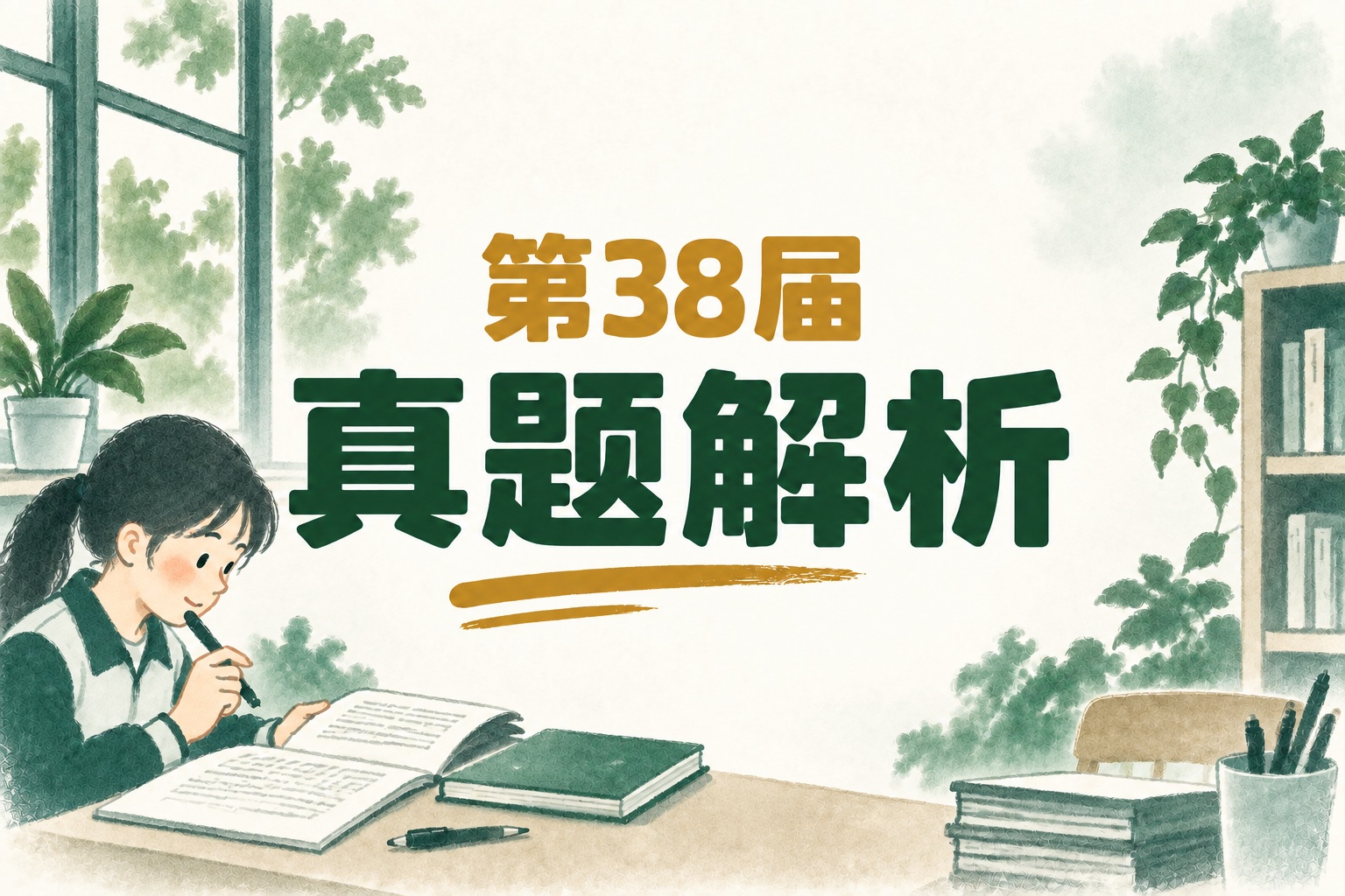 第38届中国化学奥林匹克（初赛）试题解析的手绘封面