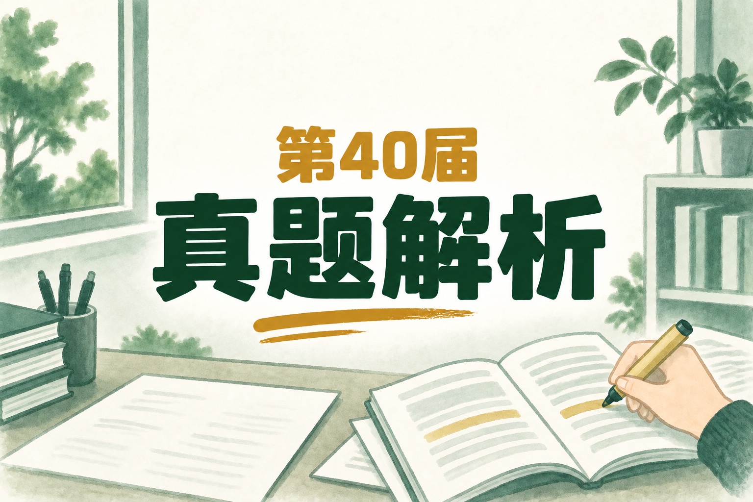 第40届中国化学奥林匹克（初赛）试题解析的手绘封面
