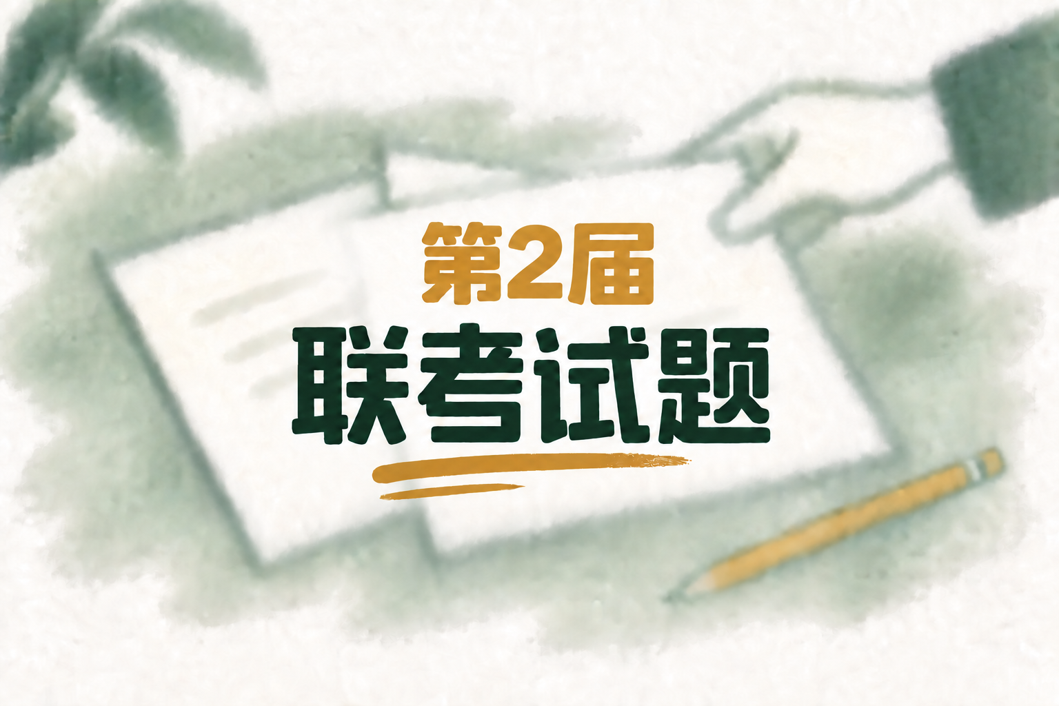 第2届2ChO化学奥林匹克联考试题公布的手绘封面